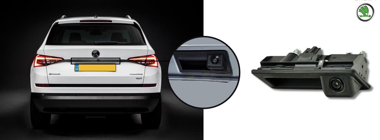 Kodiaq reversing rear view boot handle camera